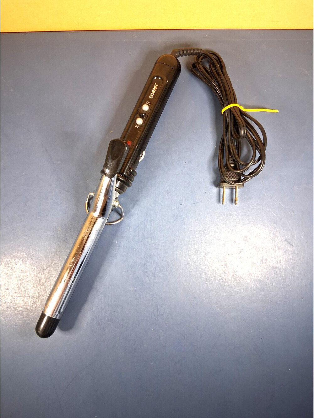 Conair Instant Heat 1" Curling Iron Black & Chrome Barrel Multi-Heat Test Works